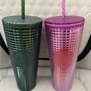 Starbucks Studded Cold Cup Tumblers – Set of 2 (With Tags)
